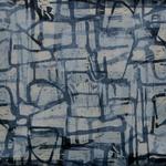 Blue note, 2010, 


Woodcut on rice paper mounted on canvas, 

60cm x 120 cm